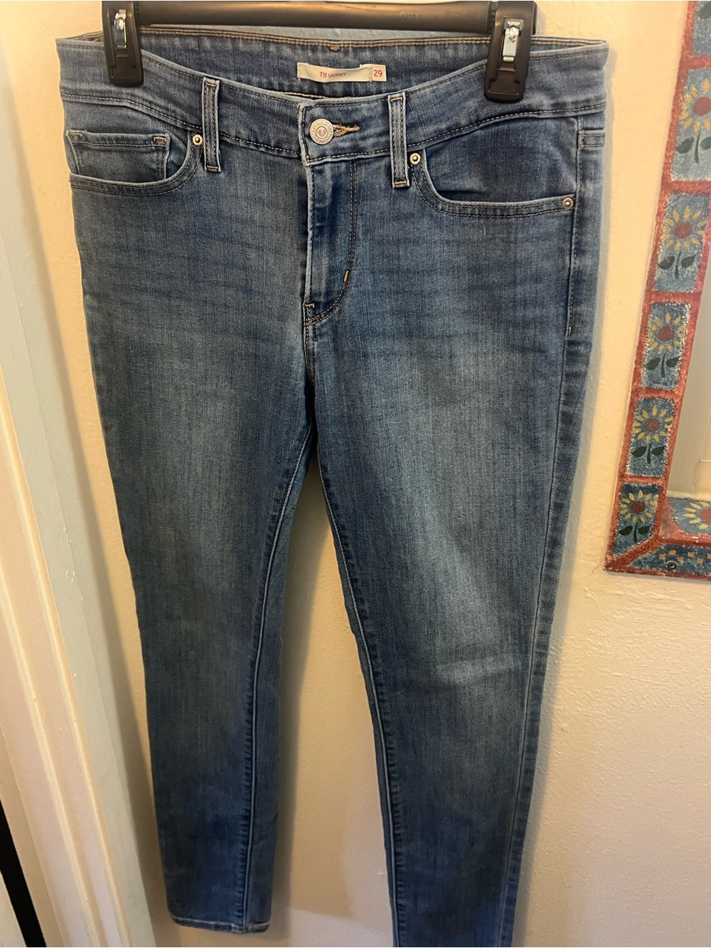 Levi's Light Blue 711 Skinny Jeans
